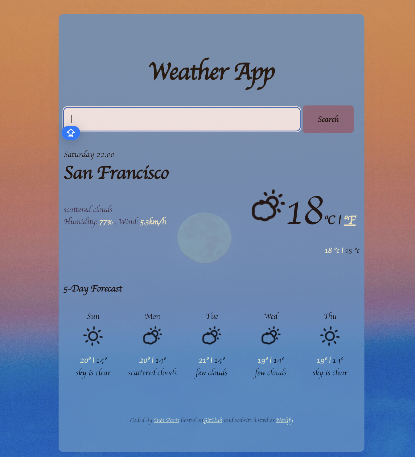 react weather app